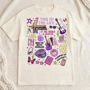 Adult & Youth Hannah Montana 20 Year Celebration Tee,  Hannah Montana Tee,  Channel Pop Star Tee, Magic Kingdom, hannah montana