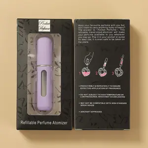 Portable Perfume Bottle with Box, Travel Perfume Dispenser, Empty Perfume Container