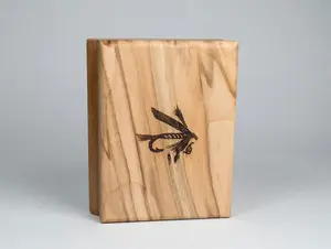 Engraved Wooden Fly Box