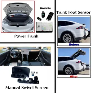 Package Combo A - power frunk + trunk Foot sensor + Manual Swivel Screen for Model Y/3 2020-2026