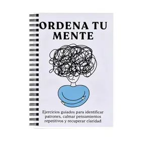 Spanish Language Mental Health Healing Notebook, Organize Thoughts, Calm Inner Mind, Personal Growth Journal, Stress Relief Tool