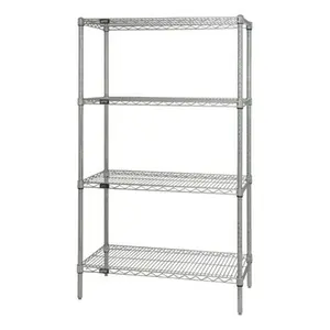 212 MAIN Chrome Wire Rack Organiser with Shelves, 4-Layer 74 in. H Large Home Appliance Dry Storage Unit, 800lb Capacity, Adjustable Shelves, Shelf