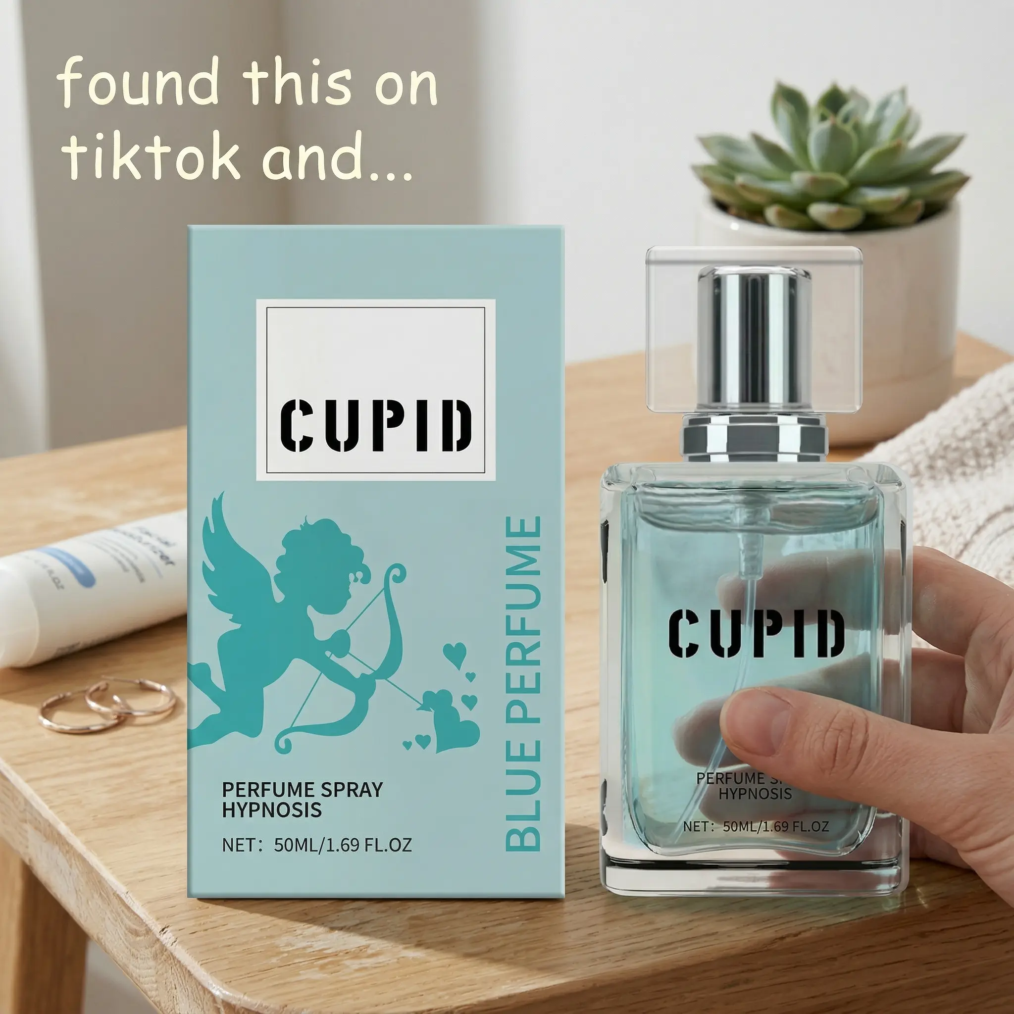 Cupid Blue  — Fresh Citrus & Amber Notes | Long-Lasting Scent | Portable Fragrance Spray | A Sweet Choice for Everyday Wear