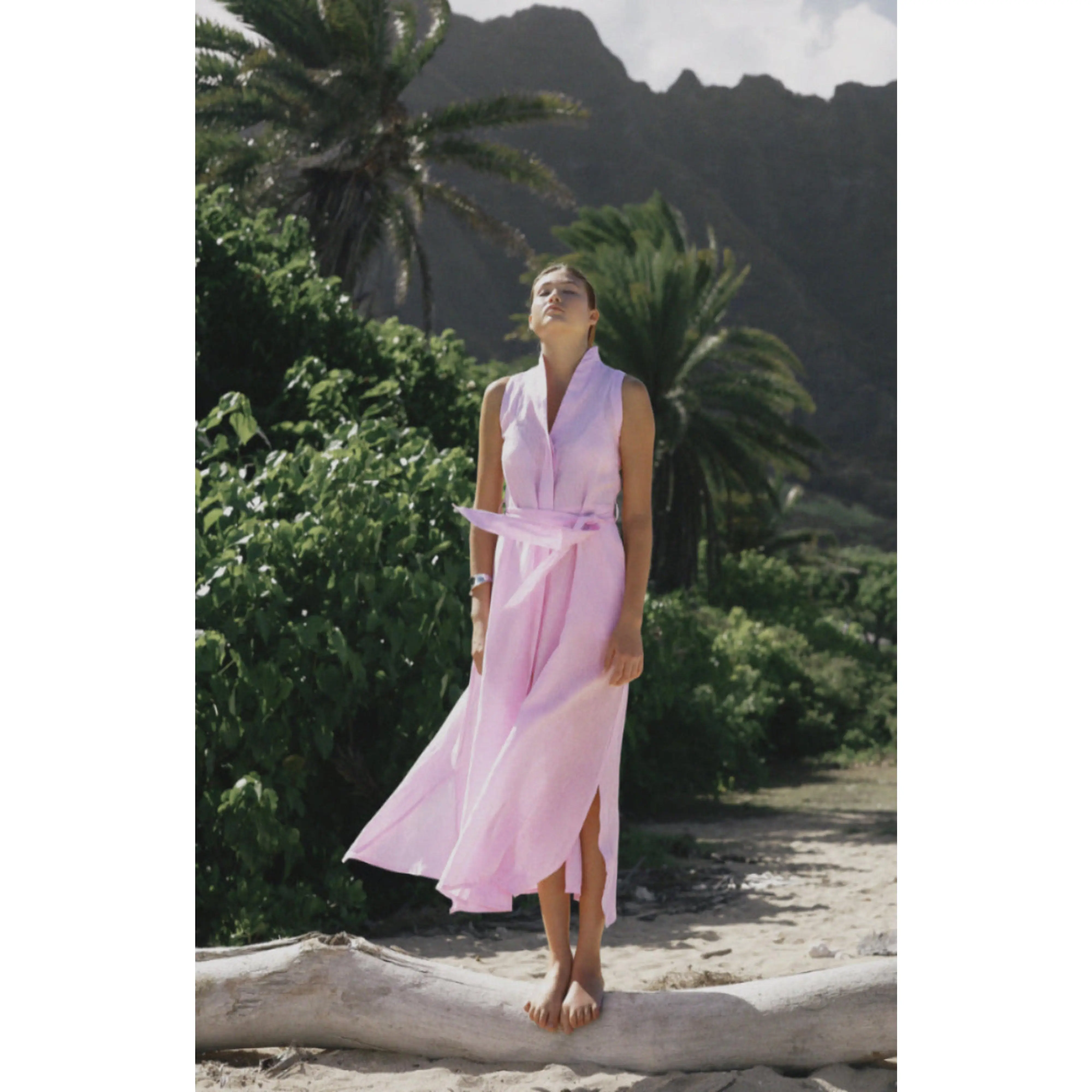 Fabi Linen Long Dress