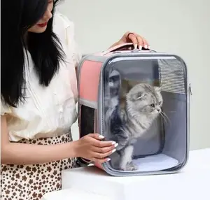 Breathable Pet Carrier, Clear Cat Backpack, Dogs and Cats Backpack Bubble, Space Capsule Cat Bag Carrier, Pet Backpacks for Biking/Traveling/Camping/Walking
