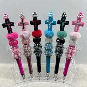 Jesus Cross Beaded Pen