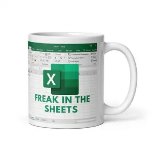 KIJKSYJ [Sale off up to 30%]  Freak In The Sheets Mug, Excel Coffee Mug, Mug Excel, Accountant , Accountant Mug, Tax Accountant  - 11oz or 15oz Resuable Ceramic Drinkware With Large Handles - Printed In The USA - Aesthetic Coffee & Tea Mug
