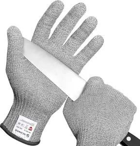 Schwer SlicePro ANSI A9 Cut Resistant Gloves, Food Grade Reliable Cutting Gloves, Mandoline Gloves for Kitchen Meat Cutting, Oyster Shucking, Fish Fillet Processing, Wood Working, PR1501 Safety Protector