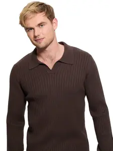 GUESS Male Eco Duke Ribbed Polo