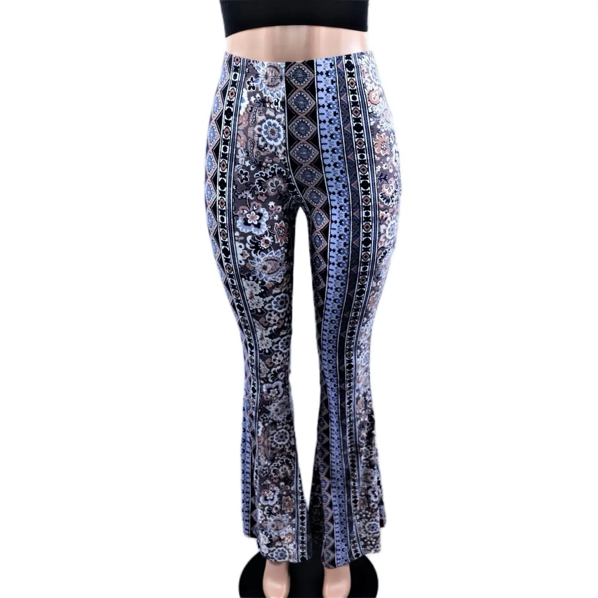 Mixed Santana Palazzo Pants ruched leggings forbidden jeans slippery pants disco High Waisted Stretchy Polyester Womenswear