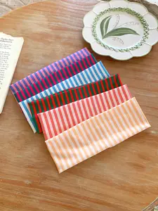 4pcs Polka Dot Striped Wide Band Hair Bands Set, High Elasticity Vintage Fashion Sports Fitness Workout Headbands Non-Slip No Slip Headbands Hair Ties, Multiple Styles Hair Accessories