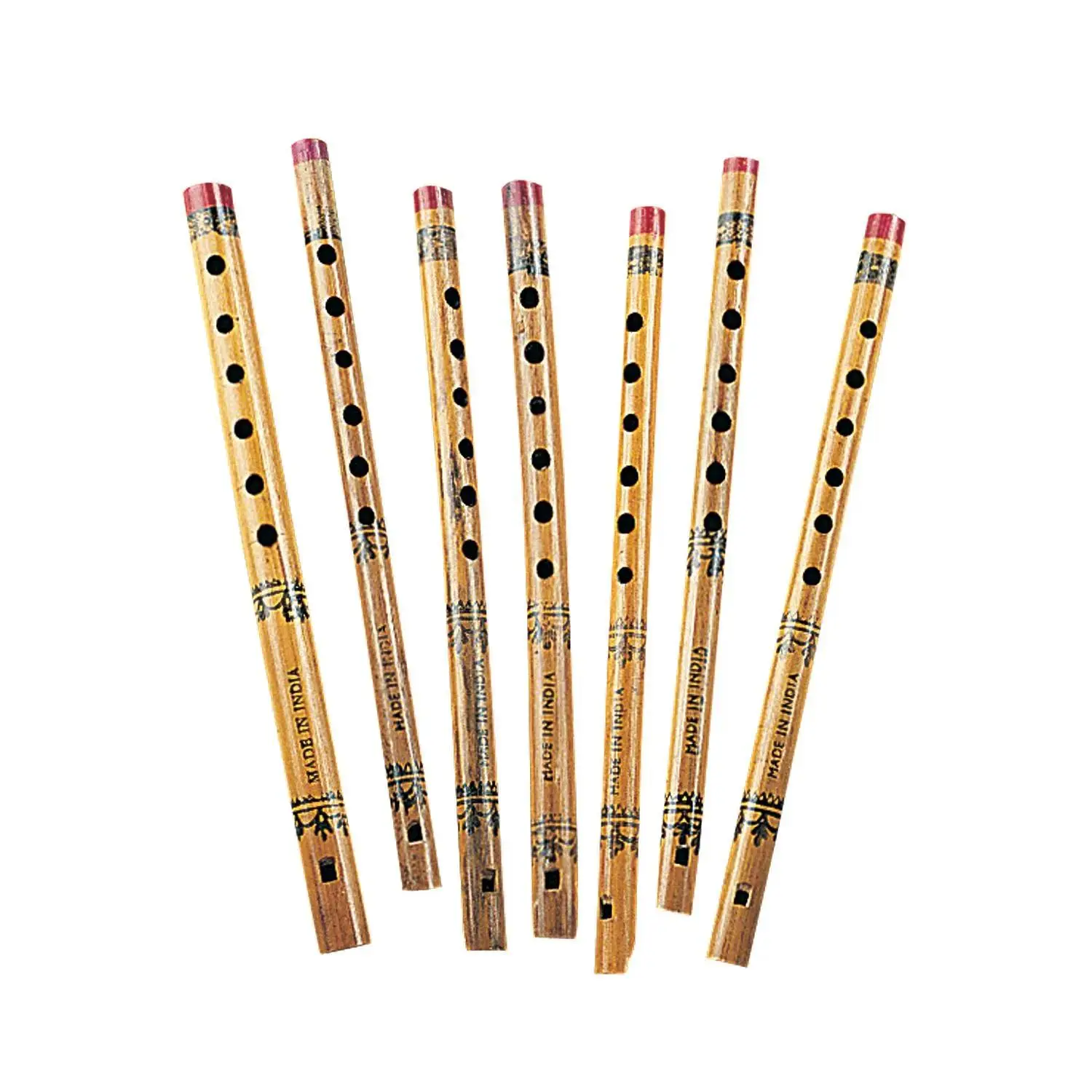 13 1/2" Classic Hand-Painted 6-Hole Brown Bamboo Flutes - 12 Pc. 13 1/2" Classic Hand-Painted 6-Hole Brown Bamboo Flutes - 12 Pc.