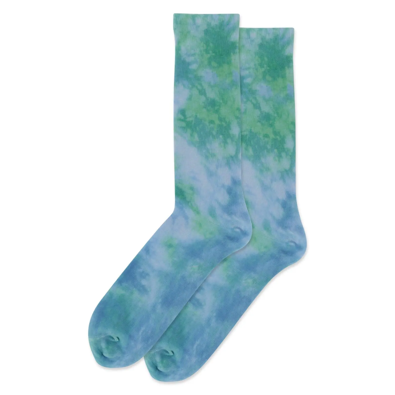Hot Sox Mens Tie Dye Crew Socks