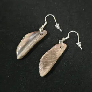 Petrified Wood Earrings - Unique Natural Stone Jewelry for Women, Elegant Design, Perfect for Everyday Wear