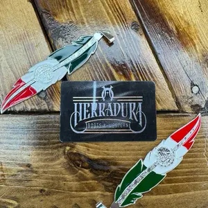 Pluma Bandera de México para Tejana o Sombrero