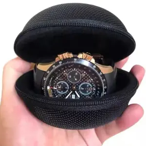 Watch Storage Box, Portable Watch Case, Dustproof Shockproof Watch Holder, Travel Watch Bag, Convenient and Protective