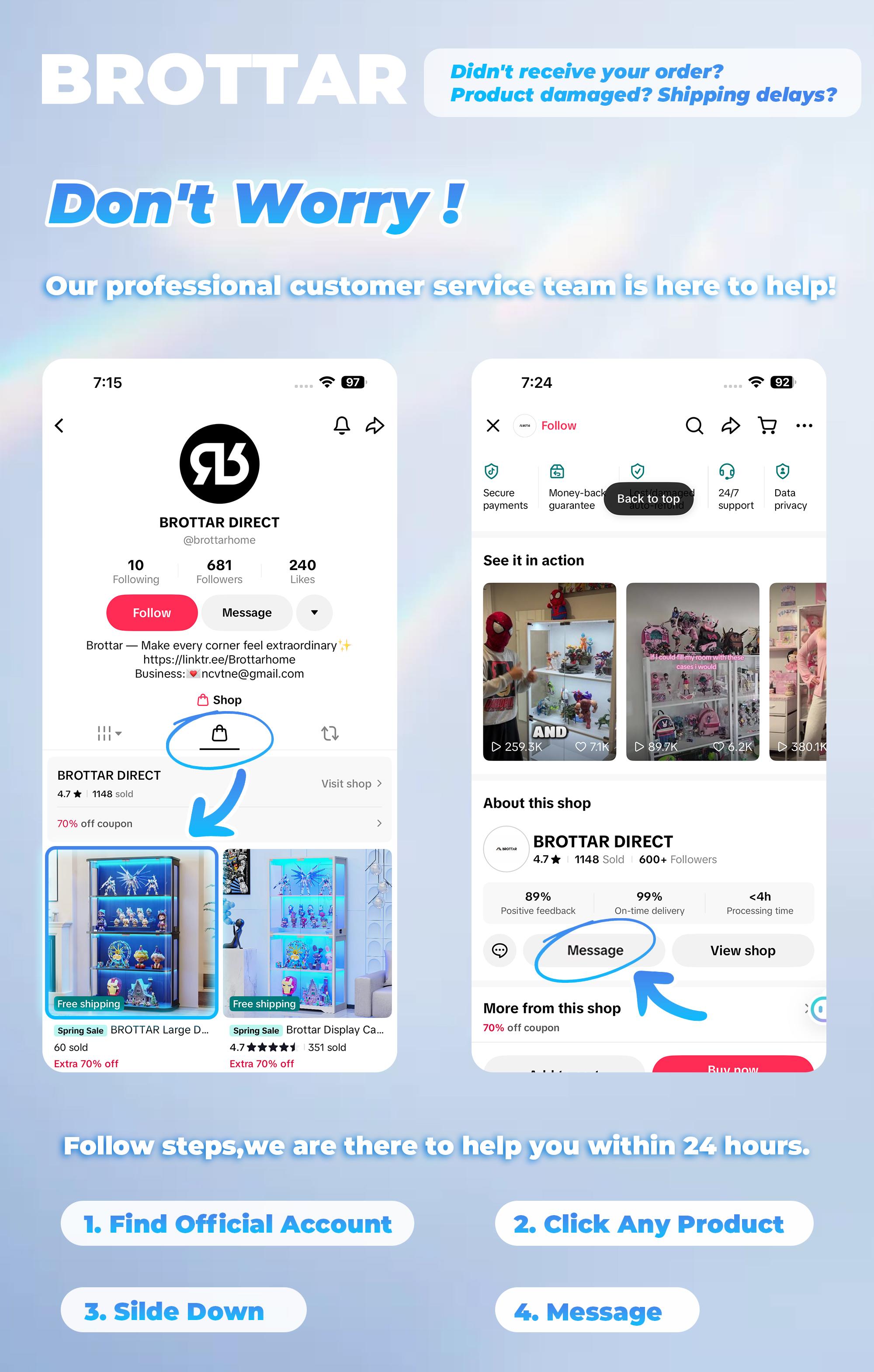 BROTTAR Corner Display Cabinet with LED Lights, 65" Curio Cabinet with Glass Doors for Anime Figures&Toy Collection, 4-Tier Display Case with Human Body Sensor, Glass Cabinet for Living Room, Bedroom, White