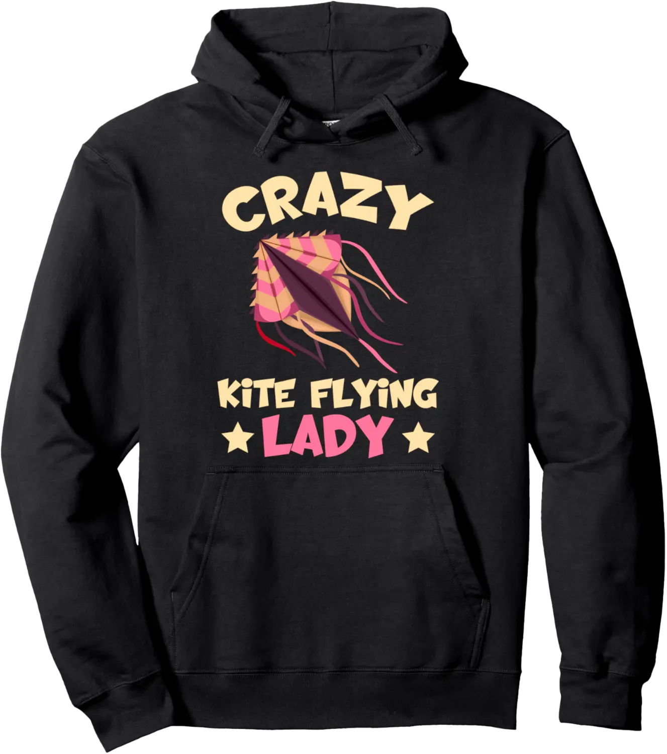 I'm The Crazy Kite Flying Lady Flying Toy Kite Pullover Hoodie - Rosazamorap Shop 25B0B2WB7TMN