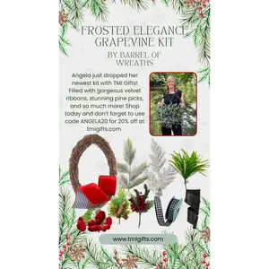 Frosted Elegance Grapevine Kit By Barrel Of Wreaths
