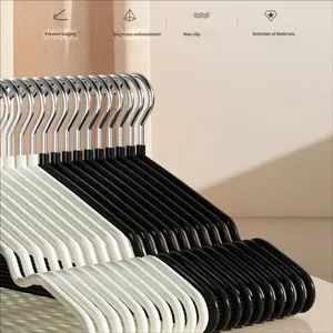 Metal Clothes Hangers Set of 10, Coated Shoulder Slot Design, Multi-Functional Non-Slip Closet Organizer, Durable Storage Solution