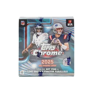 2025 Topps Chrome Football Mega Box (X-Fractors Lime Green or Hot Pink)