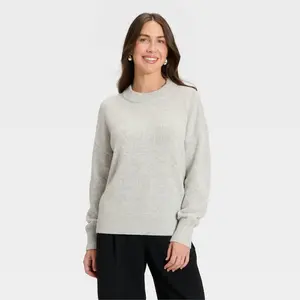 Women's Woolen Crew Pullover Sweater - A New Day