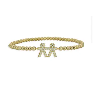 Bracelet with kids - Gold filled