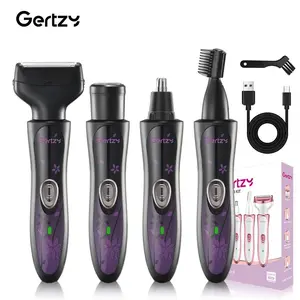 Women's Hair Trimmer & Beauty Tool Kit, Multifunctional Hair Trimmer, Body Hair Trimming, USB Rechargeable Full Body Grooming Set for Face, Armpits, Arms, Bikini Area, Travel Essential Gift, Hair Removal Trimmer