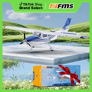 FMS Civil Airplane 1500mm Cessna 182 RTF / PNP（RTF = plane, remote, battery, battery charger，PNP = plane only）