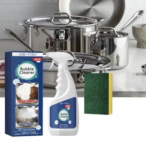 Jue-Fish Kitchen Grease Foam Cleaner, Oil Stain Remover for Range Hood, Stove Oven Cleaner, Stove Vent Pipe Wall Cookware, Effective Cleaning Agent