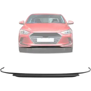 Front Bumper Valance Compatible with 2017-2018 Hyundai Elantra USA Built Vehicle, Except Sport Model Replacement for 86591F3000 HY1095107, Lower Bumper Panel Cover Air Dam Deflector PP Plastic
