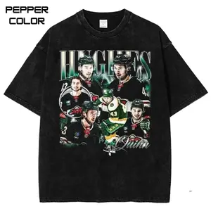 Quinn Hughes Minnesota Hockey Bootleg T-shirt, Sport Graphic Shirt, Crewneck Short Sleeve T-Shirt, Unisex Menswear Womenswear Tops