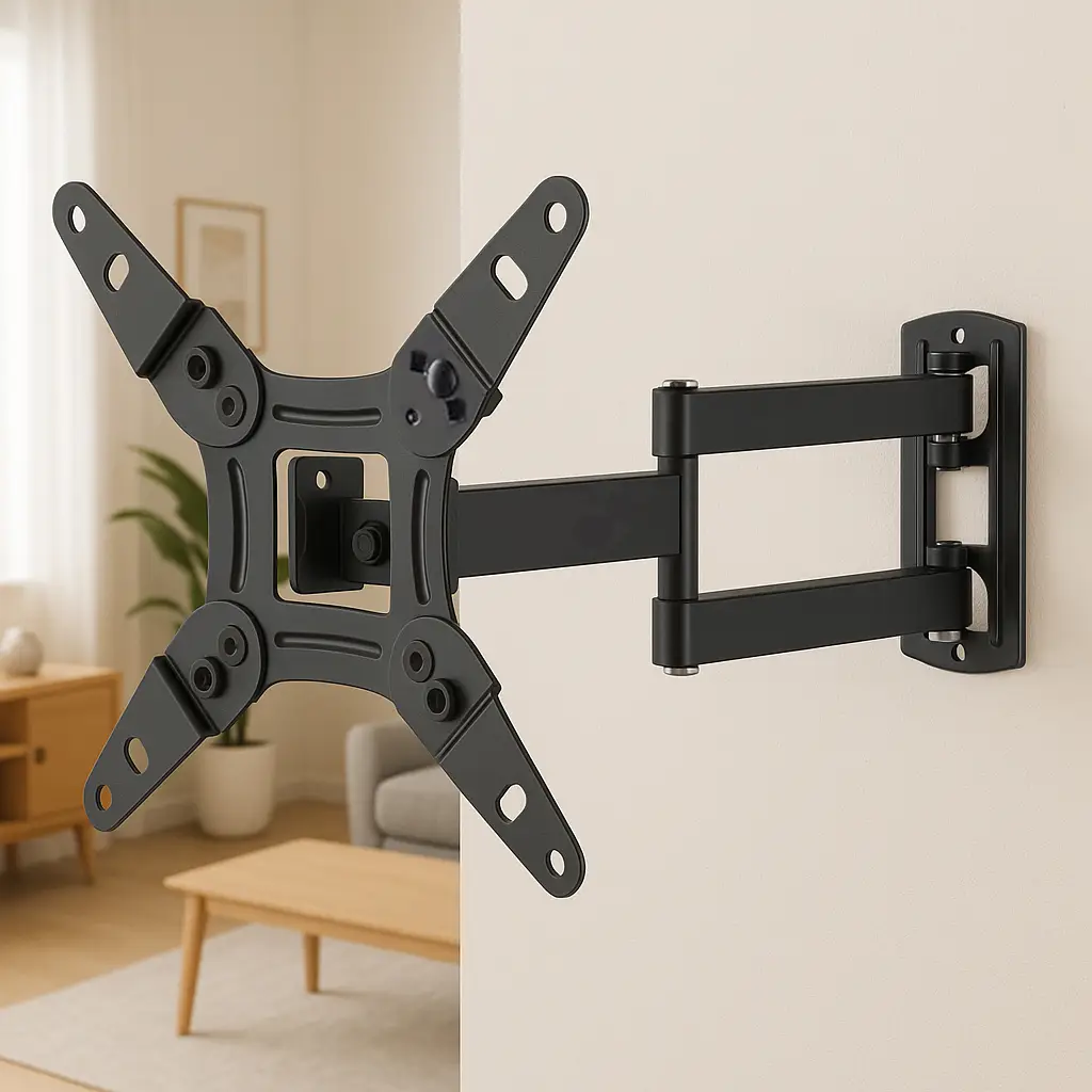 Full Motion TV/Monitor Wall Mount, Articulating Arm, Swivel, Tilt, for 13-42" LED/LCD/Curved TVs & Monitors, Max VESA 200x200mm, Up to 44lbs