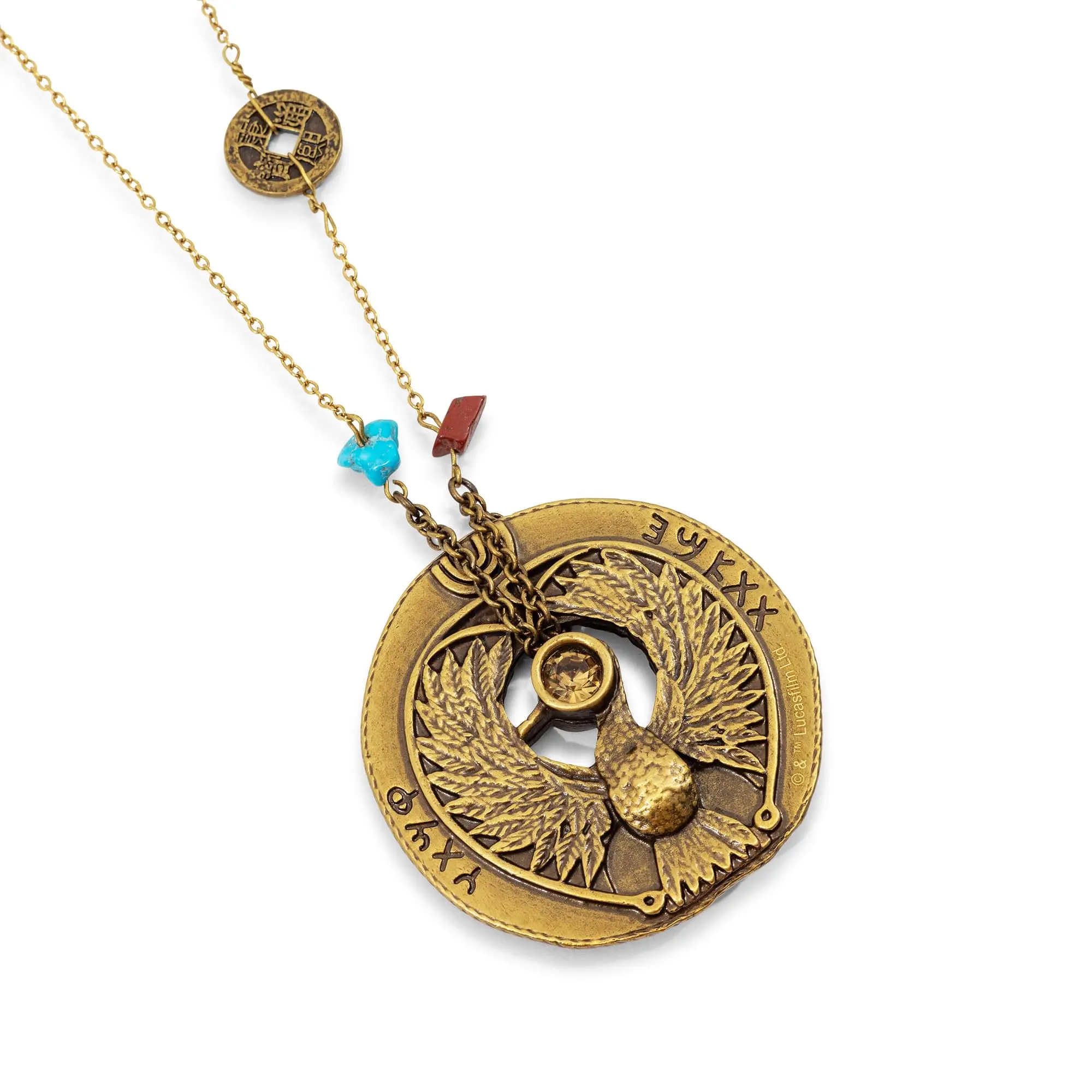Indiana Jones Raiders Of The Lost Ark Staff Of Ra Pendant Necklace Replica, Headpiece, Fashion