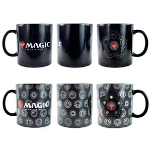 Magic The Gathering Mug 15 oz Ceramic Heat Changing Planeswalker Design Coffee Cup