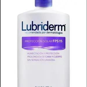 Lubriderm Body Cream Sun Protection SPF 15 400 ml - Moisturizing & Nourishing Formula with Vitamin B5 for Face & Body - Made in Mexico Lotion Hydrating Moisturize Moisturizer