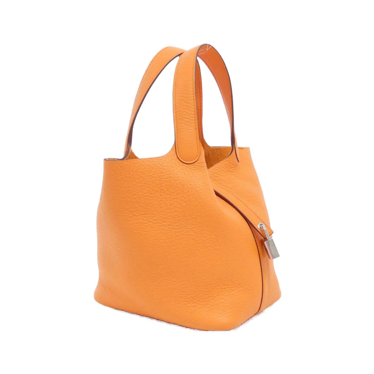 Pre-owned HERMÈS Calfskin Shoulder Bags Hermes Picotin Lock PM Trillon Clemence Bag