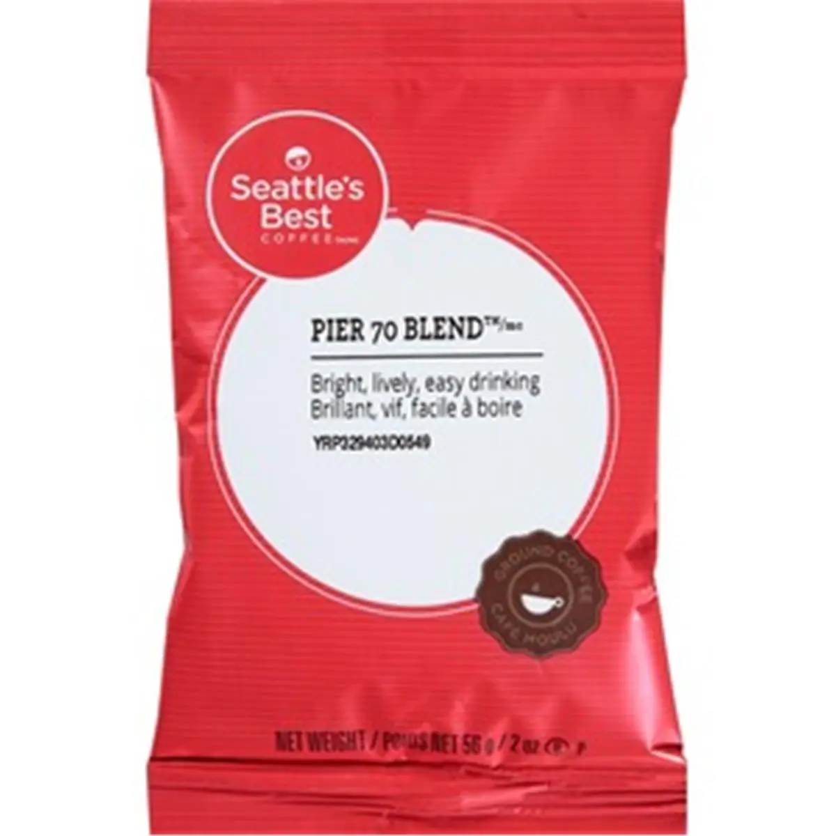 Seattles Best SEA12420869 2 oz Coffee Pier 70 Blend Ground Coffee Pouch, Beverage, Flavor