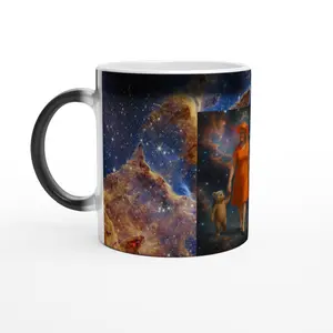 Navy Princess Galaxy Mug – Heat Reveal Edition, Magic 11oz Ceramic Mug