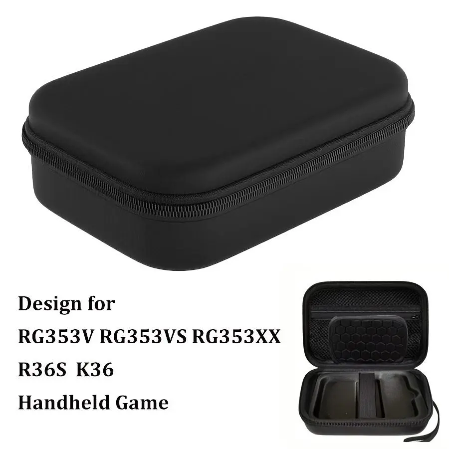 New Handheld Game Console Case Compatible with RG353V/ RG35XX/ RG353VS/ R36S/ /K36,  Durable Hard Shell Lightweight Portable Android GameConsole Protective Carrying Bag forCable Gaming Accessories (Case Only)