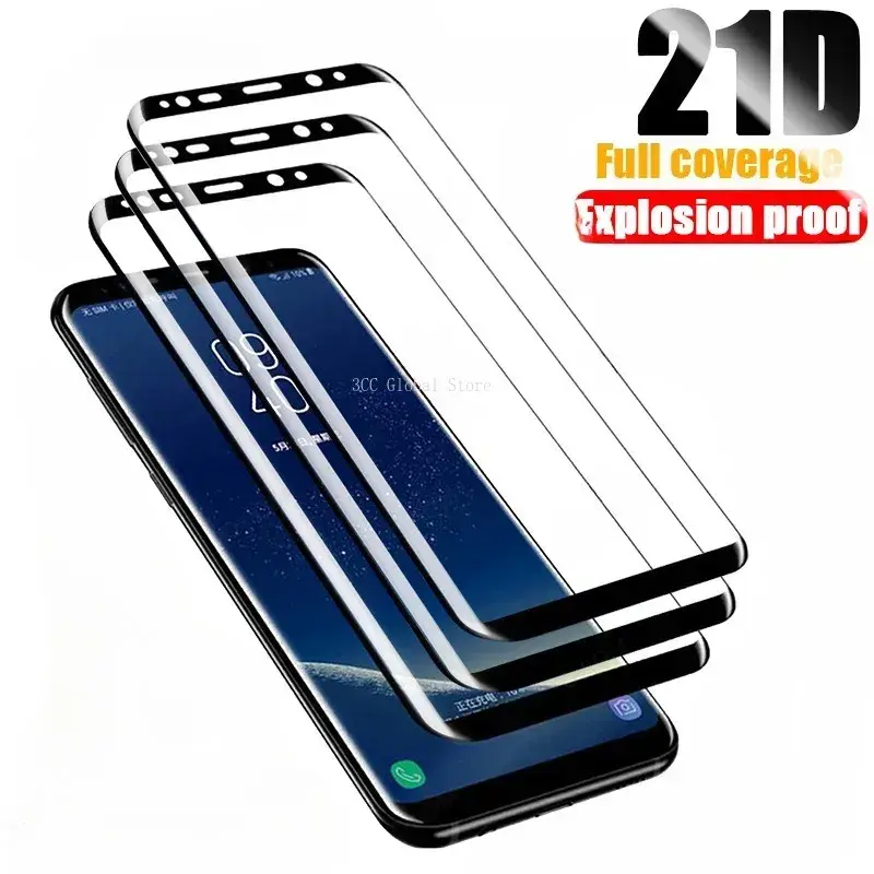 Tempered Glass For Samsung Galaxy S10 S9 S8 Screen Protector For S20 S21 Plus S10e Note S 21 9 8 10 FE 20 Ultra A32 A51 A52 A71