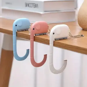 Elephant Design Multifunctional Desk Side Bag Hook & Hanger - Portable Bag Holder Organizer for Home Office & Living Room with Non-Slip Grip and Sturdy Construction