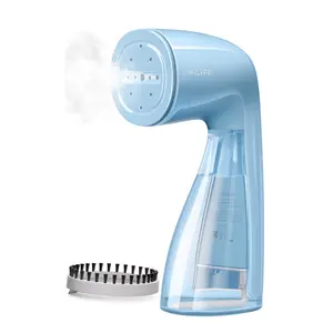 HiLIFE Steamer for Clothes, 1100W Clothes Steamer, Fast Wrinkle Removal with Large 300ml Tank, Ideal for All Fabrics, Easy to Use, Compact and Portable Travel Garment Steamer (sky blue)
