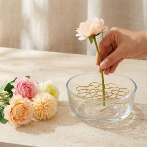 Durable Flower Arrangement Holder Floral Grid Organizer Flower Arranging Grid Wire Arranger Twist for Vase Bouquets & Plant Fixation