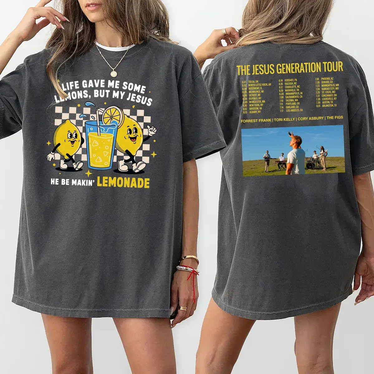 Forrest Frank Jesus Generation Tour Shirt, Forrest Frank Lemonade Merch, Christian Concert Outfit, Vintage Tee, Gift for Christian