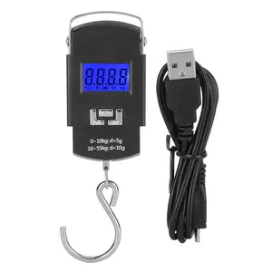 Multifunction Fishing Scale with LCD Display, Automatic Reading, Accurate Numbers, Portable, Easy to Use, Traveling, Camping, HD Display, Multiple Units, USB Cable Included
