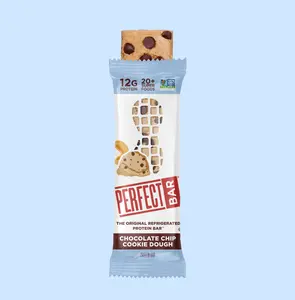 Perfect Bar Chocolate Chip Cookie Dough- Protein -Non-GMO - Organic Honey, No Sugar Alcohols - 2.2 Ounce Bar, 8 Count