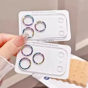 Colored Camera Lens Protector for iPhone 17 Series 9H Glass Protection Film Scratch Resistant for iPhone 17Air 17Pro 17ProMax