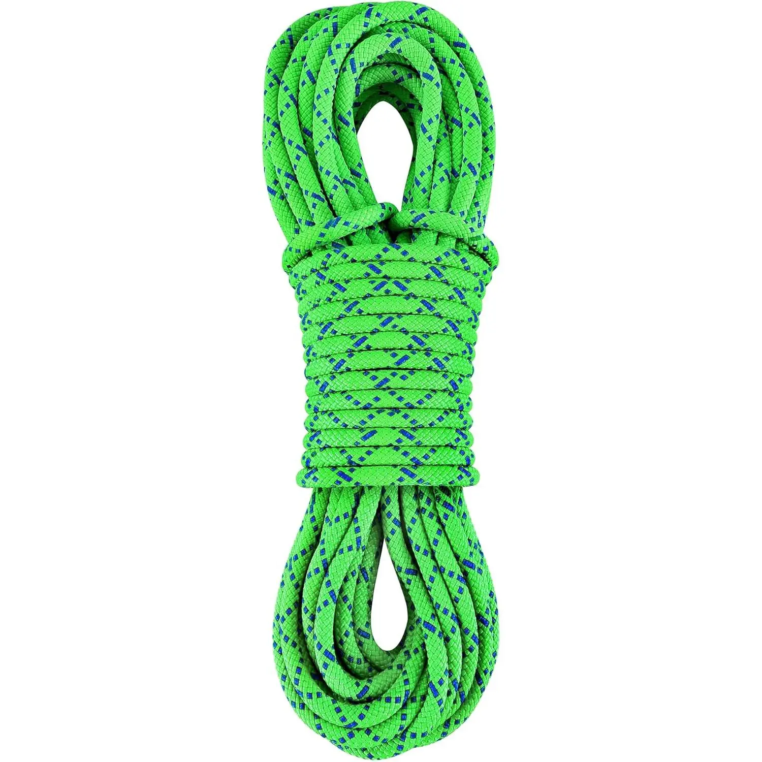 Accessory Cord 8mm (5/16in) 30M(100ft) Prusik Cord Double Braid Pre Cut Marine Rope Nylon Rope CE/UIAA High Tensile Strength for Tree Climbing, Arborist, Mountaineering, Canyoneering
