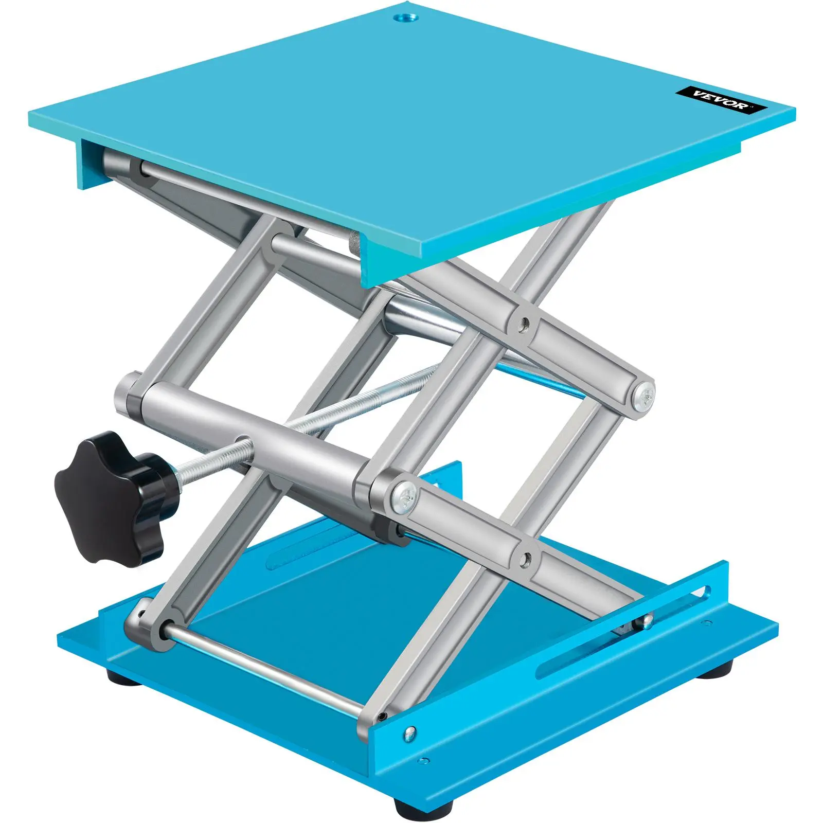 【DealsForYouDays】VEVOR Lab Jack Stand 8" x 8" Aluminum Lab Lift Jack Laboratory Jack 88LBS/40KG